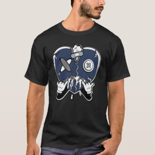 T-shirt Pleure cardiaque Minuit Marine 6s Correspondance