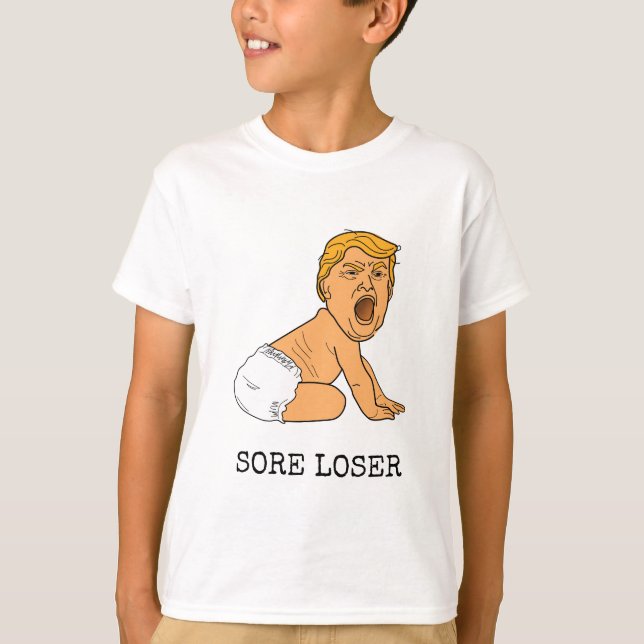T-shirt Pleurer Dingue, c'est perdre Donald Trump (Devant)
