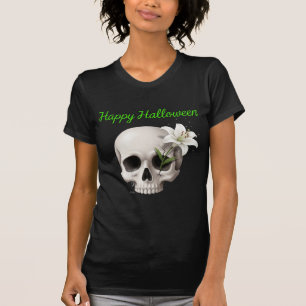 T-shirt Pleurer le crâne avec Lily Halloween