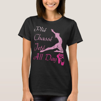 T-shirt Plie Chasse Jete Ballet de squats de danse toute l