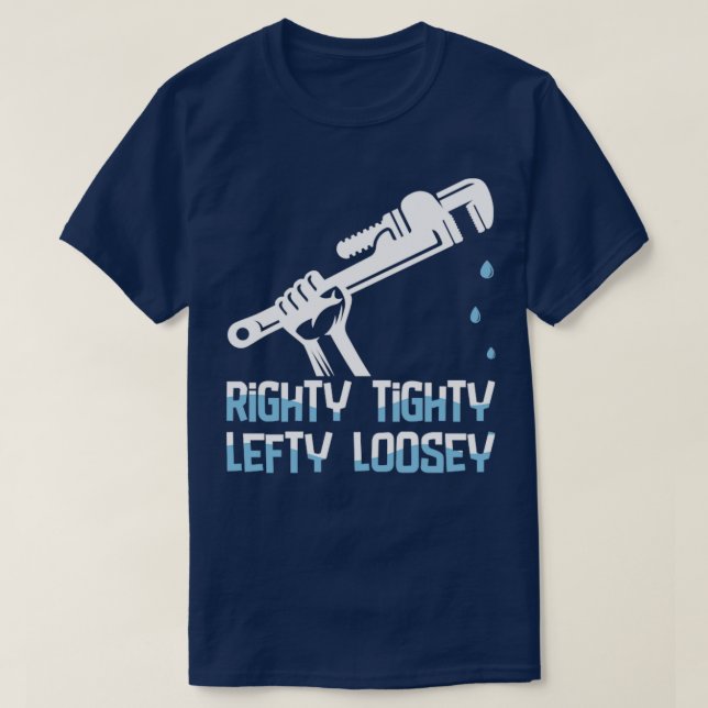 T-shirt Plomber droite serré Loosey gauche (Design devant)