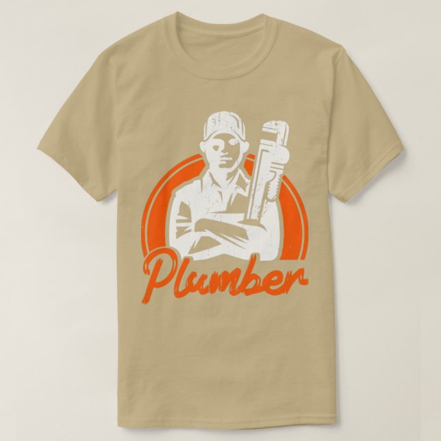 T-shirt Plomberie Plomber Vintage Plumber1 (Design devant)