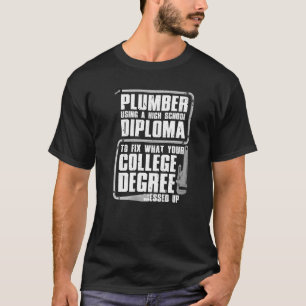 T-shirt Plomberie Pour Hommes Femmes Outillage de vapeur O