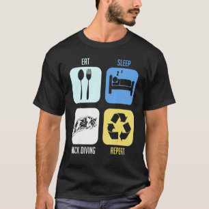 T-shirt Plongée à quai Bassin de plongée de chien Embarque