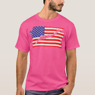 T-shirt Plongée American Flag Springboard Plate-forme Plon