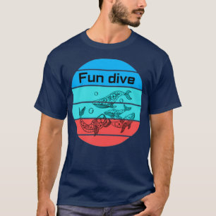 T-shirt Plongée amusante baleine