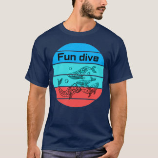 T-shirt Plongée amusante baleine