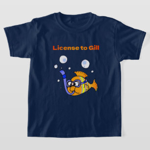 T-shirt Plongée amusante Plongée Poisson Conception
