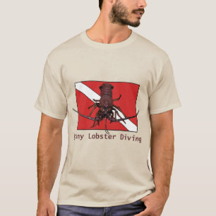 T-shirt Plongée au homard épineux avec Red Diver Down Drap