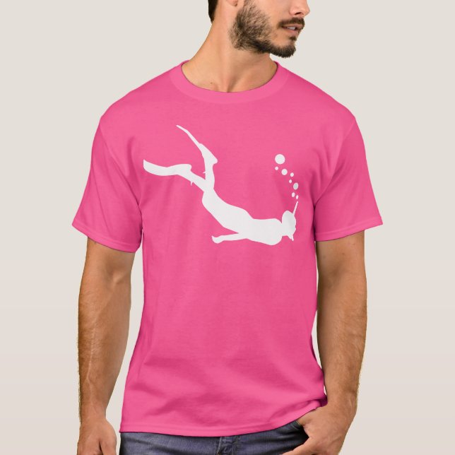 T-shirt Plongée avec tuba (Devant)