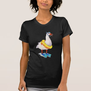 T-shirt Plongée avec tuba Oie du Canada en palmes et annea