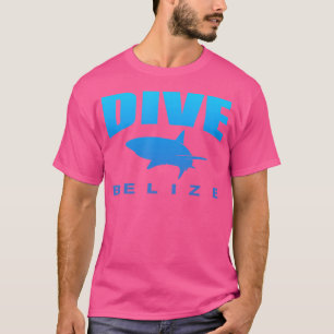 T-shirt Plongée Bélize Avec Plongée De Requin À Belize (Bl