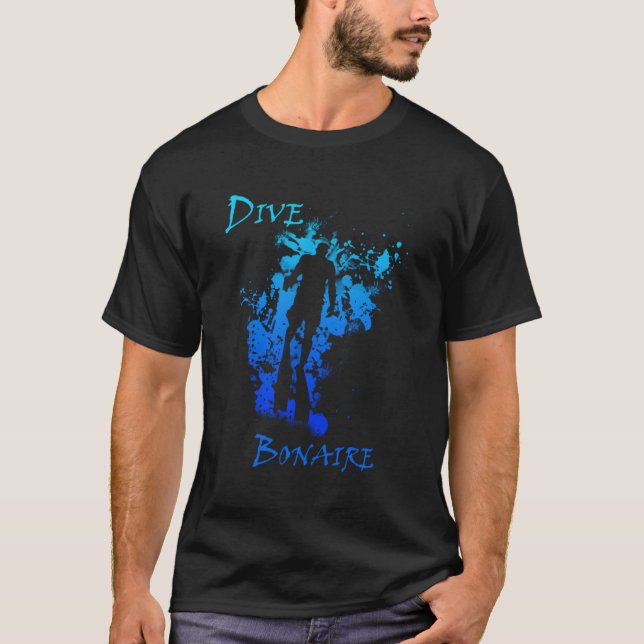 T-shirt Plongée Bonaire Antilles Vacances Plongée (Devant)
