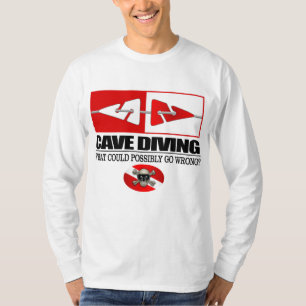 T-shirt Plongée dans les grottes (marqueurs de ligne)