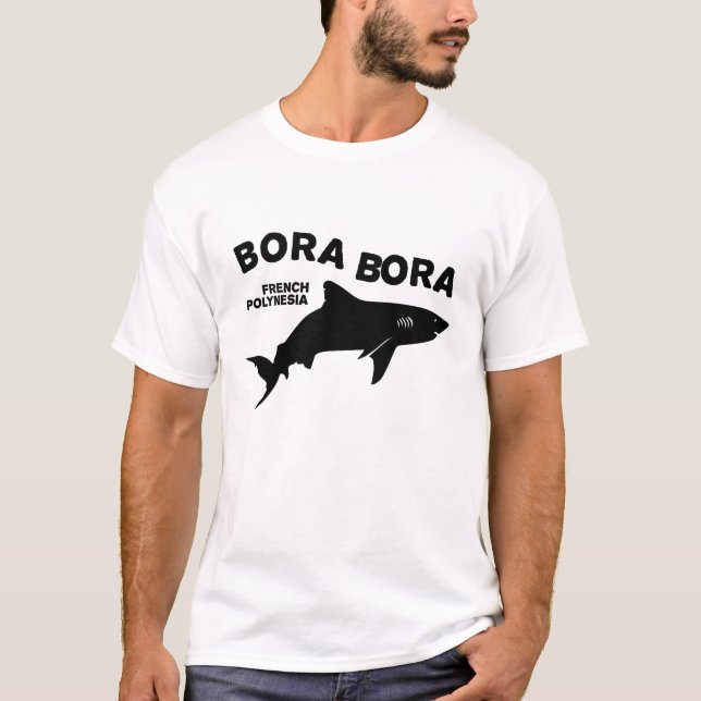 T-shirt Plongée De Requin À Bora Bora (Devant)