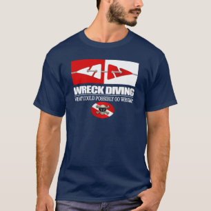 T-shirt Plongée en épaves (marqueurs de ligne)