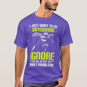 T-shirt Plongée en parachute Sport aérien drôle de famille