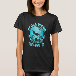 T-shirt Plongée en scaphandre et prise d'échantillons de b
