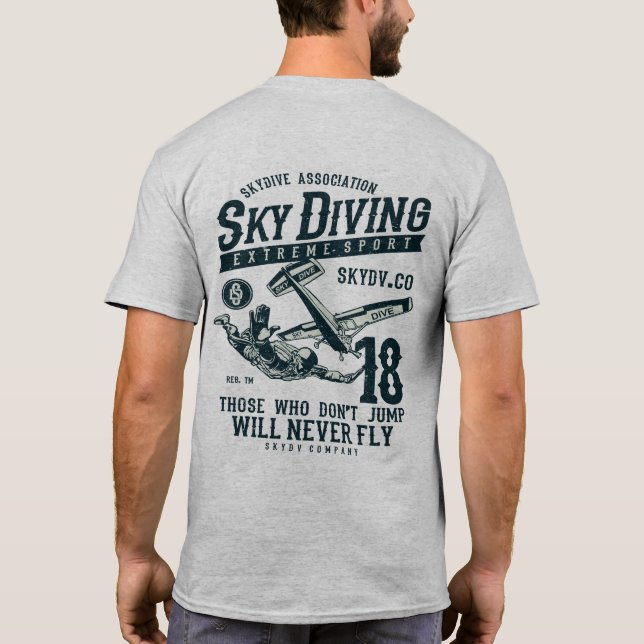 T-shirt Plongée en Skype Sport Extrême (Dos)