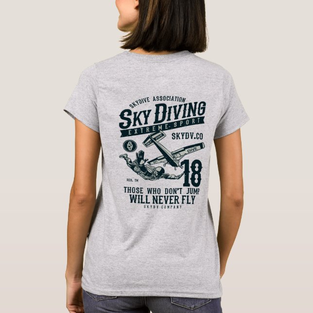 T-shirt Plongée en Skype Sport Extrême (Dos)