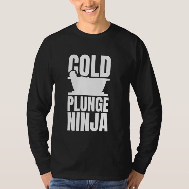 T-shirt Plongée froide Ninja Bain de glace Plongée froide (Devant)