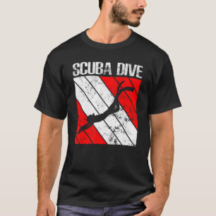 T-shirt Plongée Océanique Plongée Plongée Drapeau Drapeau