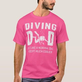 T-shirt Plongée papa Pour Père Plongée Scuba Hommes