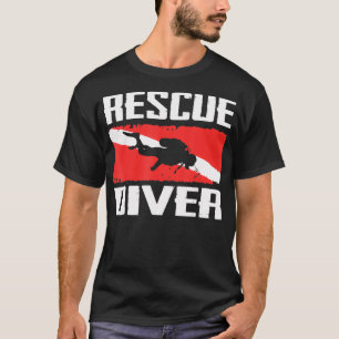 T-shirt Plongée Plongée Océan Plongeur Secourir Plongeur