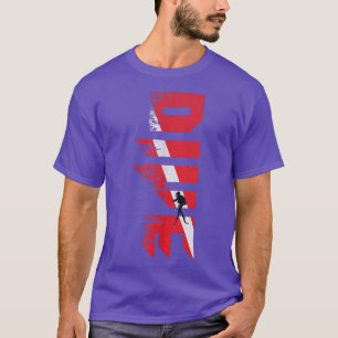 T-shirt Plongée Plongée Plongée Drapeau Drapeau Plongée Pl