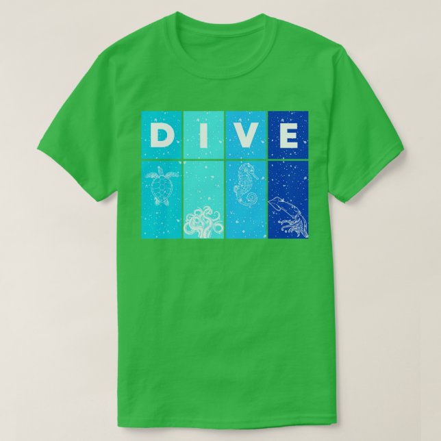 T-shirt Plongée Plongée Plongée Plongée Plongée Plongée (Design devant)