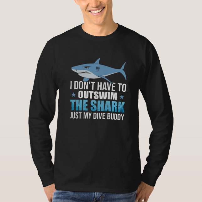 T-shirt Plongée Plongée Plongée requin Plongée Océan (Devant)