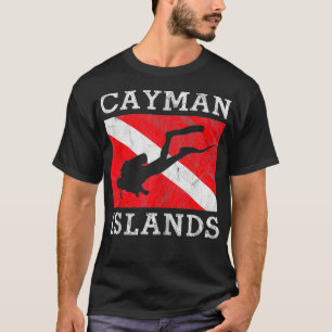 T-shirt Plongée Retro Plongée Grand Cayman Îles Plongée so