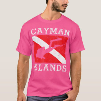 T-shirt Plongée Retro Plongée Grand Cayman Îles Plongée so
