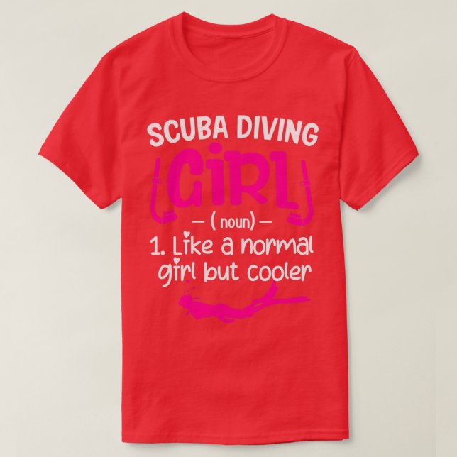 T-shirt Plongée Sous-Marine Comme Un Garçon Normal Mais Di (Design devant)