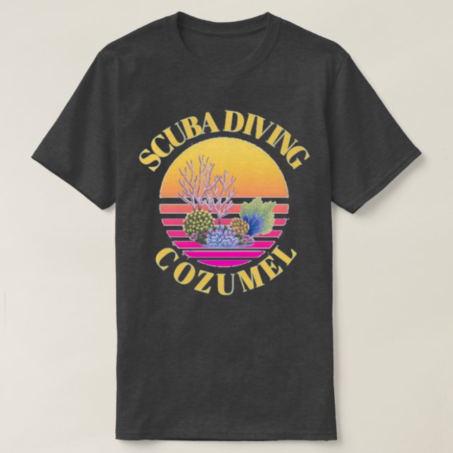 T-shirt Plongée sous-marine Cozumel (Design devant)