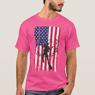T-shirt Plongée sous-marine Drapeau américain Plongée