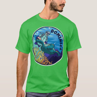 T-shirt Plongée Sous-Marine En Dominique
