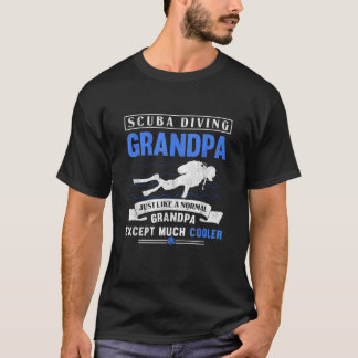 T-shirt Plongée sous-marine Grand-père Plongée Grand-père 