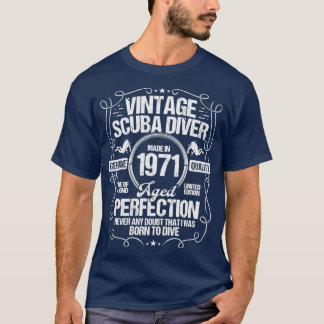 T-shirt Plongée sous-marine Idée Anniversaire 1971 Plongée