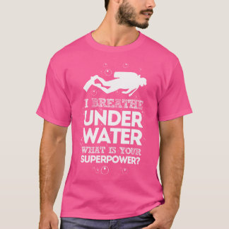 T-shirt Plongée sous-marine Je Respire sous l'eau
