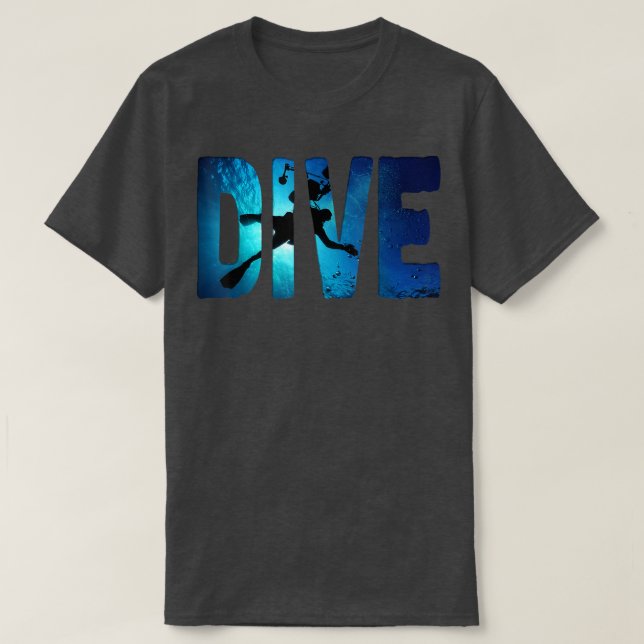 T-shirt Plongée sous-marine Plongeurs Ombre Profond Baigna (Design devant)