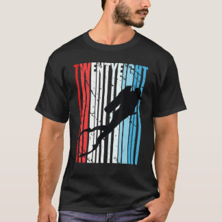 T-shirt Plongée sous-marine pour femmes 28e anniversaire D