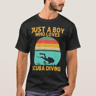 T-shirt Plongée Sous-Marine Pour Garçons Enfants Hommes Pl