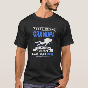 T-shirt Plongée sous-marine pour hommes Grand-père Plongée