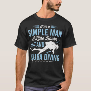T-shirt Plongée sous-marine pour hommes Papa Hus Drôle Div