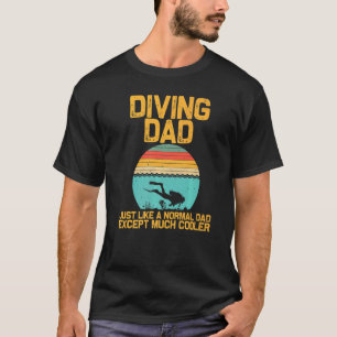 T-shirt Plongée Sous-Marine Pour Papa Grand-Père Plongeurs