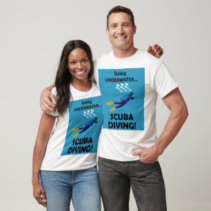 T-shirt Plongée sous-marine Vie sous-marine Plongée sous-m