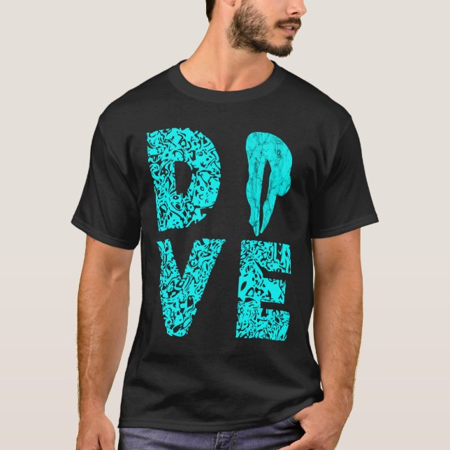 T-shirt Plongée Springboard Plate-forme Plongeur Plongée P (Devant)