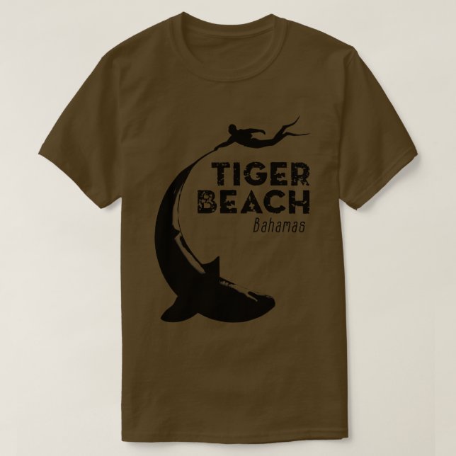 T-shirt Plongée Tiger Beach Bahamas (Design devant)