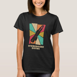 T-shirt Plongeoir Tremplin Plongeur Silhouette